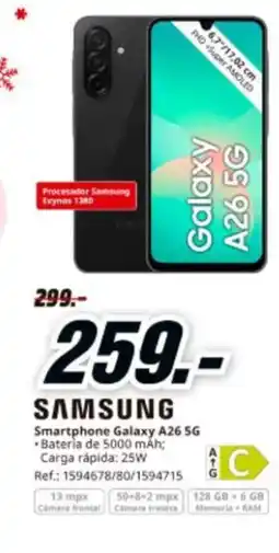 MediaMarkt SAMSUNG Smartphone Galaxy A26 5G oferta