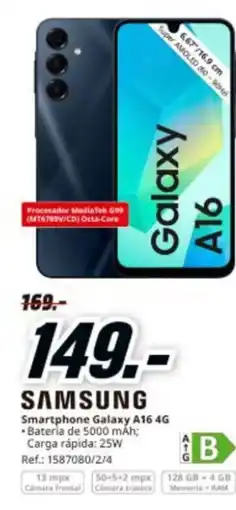 MediaMarkt SAMSUNG Smartphone Galaxy A16 4G oferta