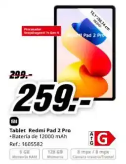 MediaMarkt Tablet Redmi Pad 2 Pro oferta