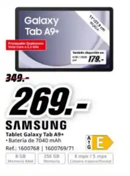 MediaMarkt SAMSUNG Tablet Galaxy Tab A9+ oferta