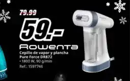 MediaMarkt ROWENTA Cepillo de vapor y plancha Pure Force DR872 oferta