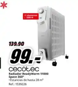 MediaMarkt CECOTEC Radiador ReadyWarm 11000 Space 360° oferta