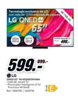 MediaMarkt LG QNED 65" 4K 65QNED81A6A oferta