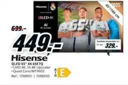 MediaMarkt HISENSE QLED 65" 4K 65E7Q oferta