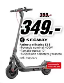 MediaMarkt SEGWAY Patinete eléctrico E3 E oferta