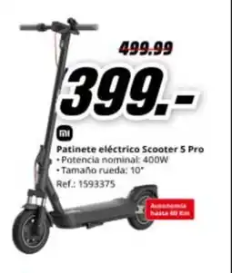 MediaMarkt Patinete eléctrico Scooter 5 Pro oferta