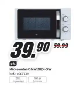 MediaMarkt Microondas OMW 2024-3 W oferta