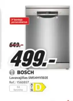 MediaMarkt BOSCH Lavavajillas SMS4HV102E oferta