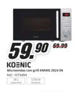 MediaMarkt KOENIC Microondas con grill KMWG 2024 IN oferta