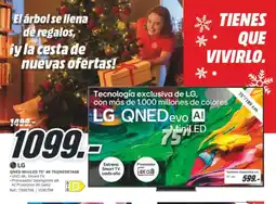 MediaMarkt LG QNED MiniLED 75" 4K 75QNED87A6B oferta