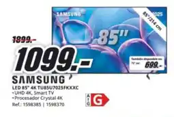 MediaMarkt SAMSUNG LED 85" 4K TU85U7025FKXXC oferta