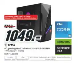 MediaMarkt MSI PC gaming MAG Infinite S3 14NVL5-3028EU oferta