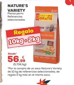 Kiwoko NATURE'S VARIETY Pienso perro Referencias oferta