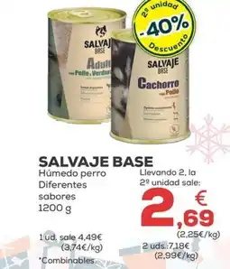 Kiwoko SALVAJE BASE Húmedo perro Diferentes sabores oferta