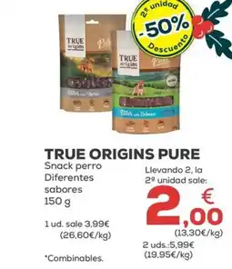 Kiwoko TRU ORIGINS PUR Snack perro Diferentes sabores oferta