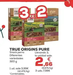 Kiwoko TRUE ORIGINS PURE Snack perro Diferentes variedades oferta