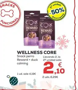 Kiwoko WELLNESS CORE Snack perro Reward + duck calmin oferta