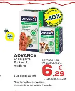 Kiwoko ADVANCE Snack perro Pack mini o mediano oferta