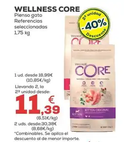Kiwoko WELLNESS CORE Pienso gato Referencias seleccionadas oferta