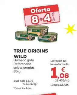 Kiwoko TRUE ORIGINS WILD Húmedo gato oferta