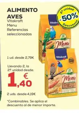 Kiwoko VITAKRAFT Alimento aves oferta