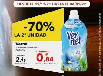 Clarel Vernel Suavizante Concentrado Azul oferta