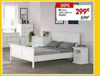 Conforama Cama 160 X 200 Cm París oferta