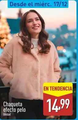 ALDI Chaqueta efecto pelo oferta