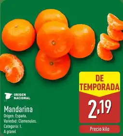 ALDI Mandarina oferta