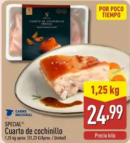 ALDI SPECIAL Cuarto de cochinillo oferta