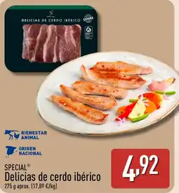 ALDI SPECIAL Delicias de cerdo ibérico oferta