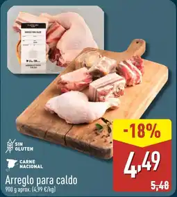 ALDI Arreglo para caldo oferta