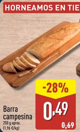 ALDI Barra campesina oferta