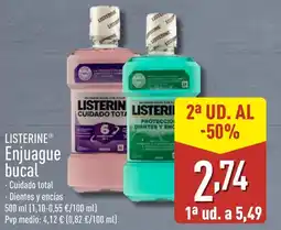 ALDI LISTERINE Enjuague bucal oferta