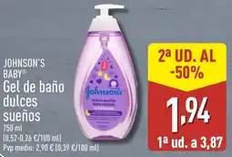 ALDI JOHNSON'S BABY Gel de baño dulces sueños oferta