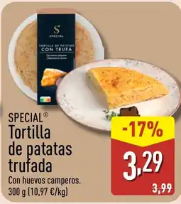 ALDI SPECIAL Tortilla de patatas trufada oferta