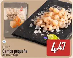 ALDI FLETE Gamba pequeña oferta