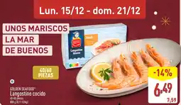 ALDI GOLDEN SEAFOOD Langostino cocido oferta