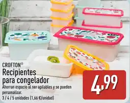ALDI CROFTON Recipientes para congelador oferta
