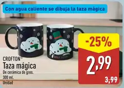 ALDI CROFTON Taza mágica oferta