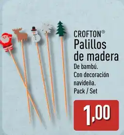 ALDI CROFTON Palillos de madera oferta