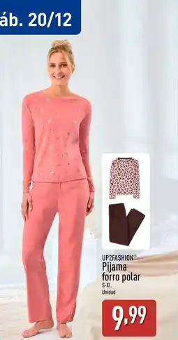 ALDI UP2FASHION Pijama forro polar oferta