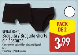 ALDI UP2FASHION Braguita / Braguita shorts sin costuras oferta