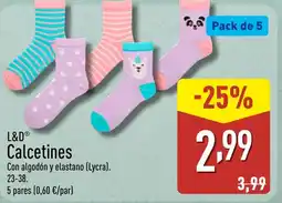 ALDI L&D Calcetines oferta