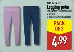 ALDI LILY & DAN Legging polar oferta