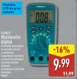 ALDI FERREX Multímetro digital oferta