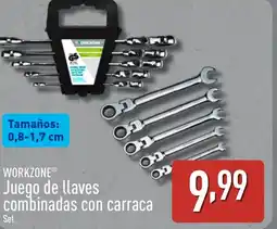 ALDI WORKZONE Juego de llaves combinadas con carraca oferta