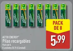 ALDI ACTIV ENERGY Pilas recargables oferta