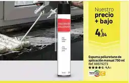 Leroy Merlin Puma - espuma poliuretano de aplicacion manual oferta