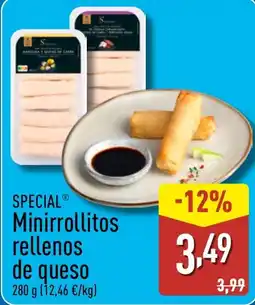 ALDI SPECIAL Minirrollitos rellenos de queso oferta